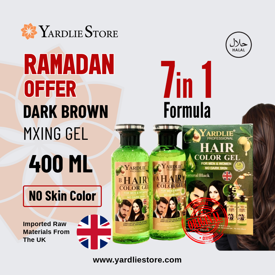 Yardlie Dark Brown Hair Color Gel 200ml
