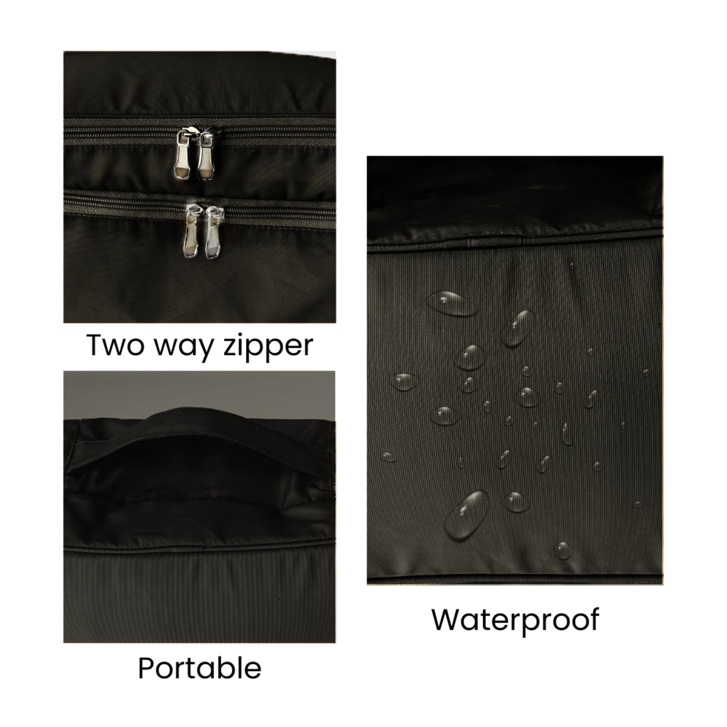 Undergarments Organizer Bag for Travel & Storage - Black